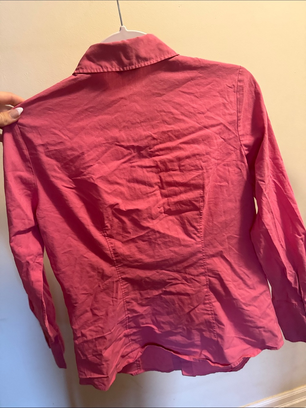 Denver Hayes Hot Pink Collared Button-Up Shirt - Picture 4 of 4